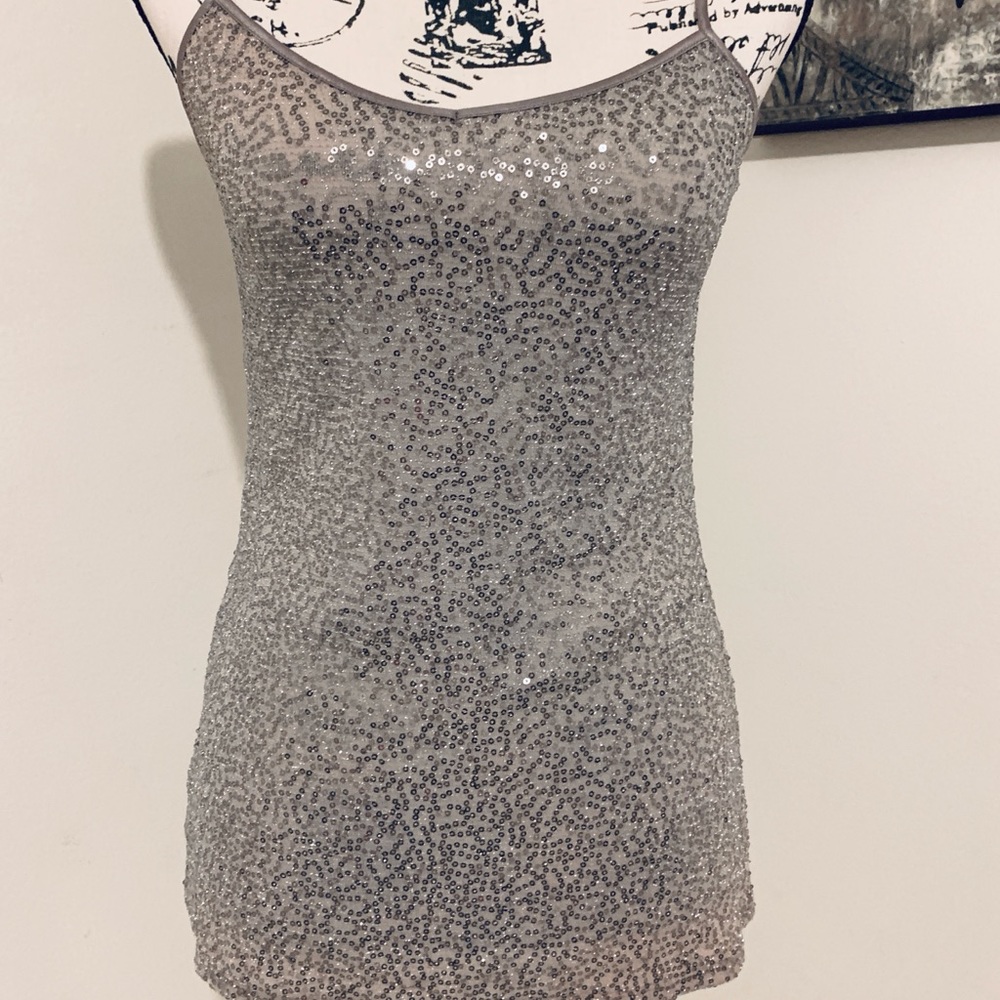 Silver Sequin Cami by Express
